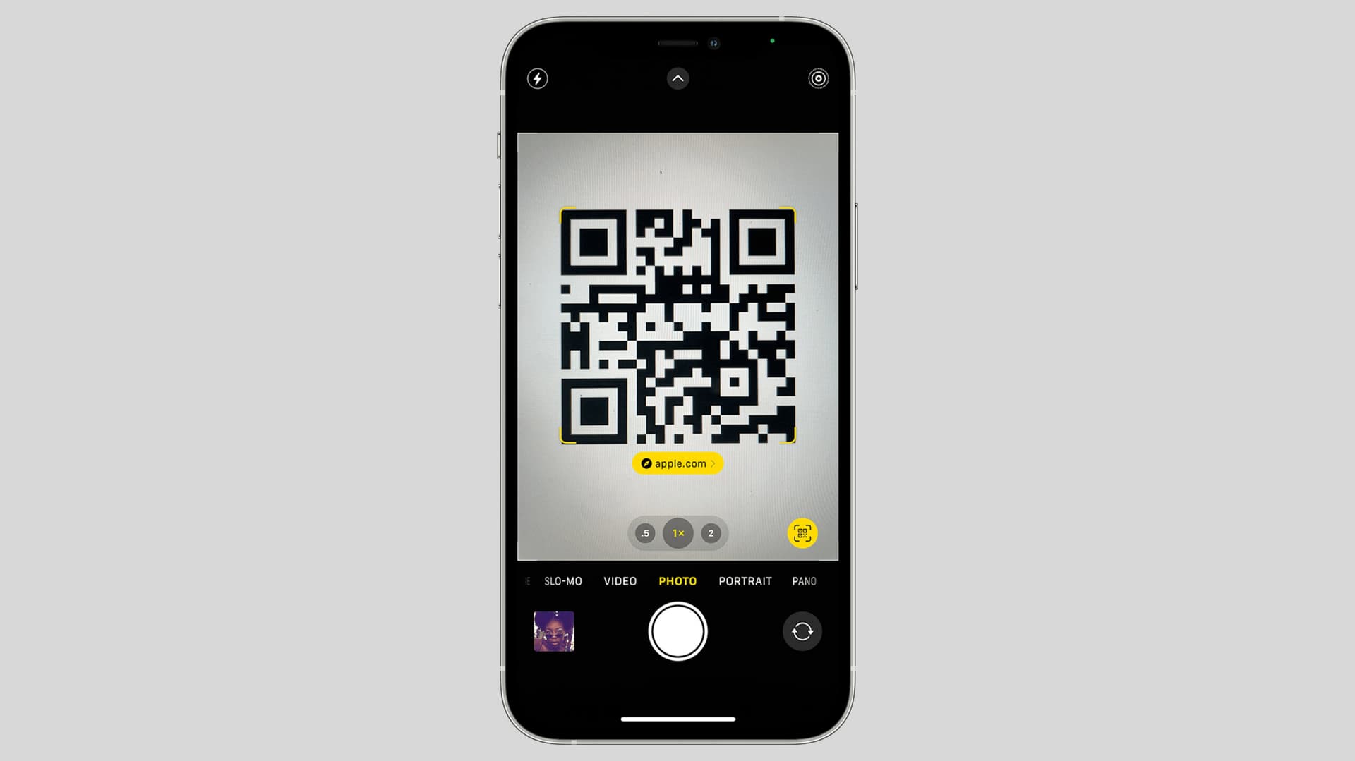Person scanning a QR code to join