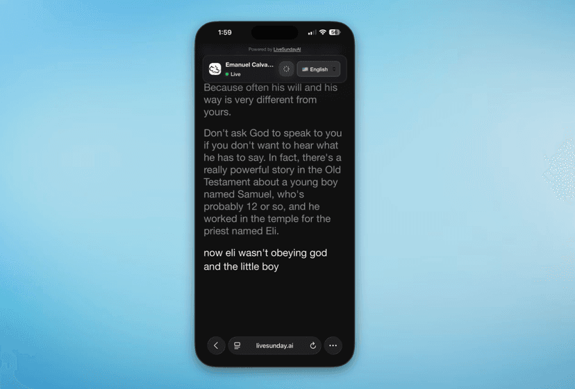 Simple Interace for your congregation