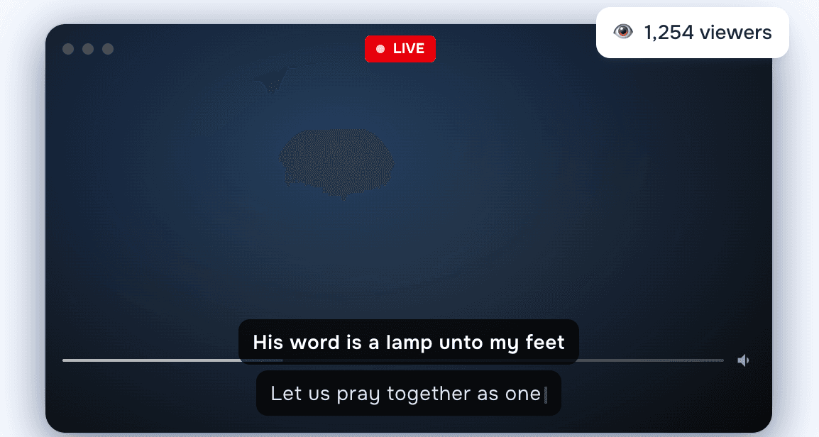 Multilingual Video Streaming for Churches 